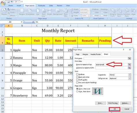 How to Repeat Rows in Excel When Printing: A Comprehensive Guide to Mastering Spreadsheet Layouts